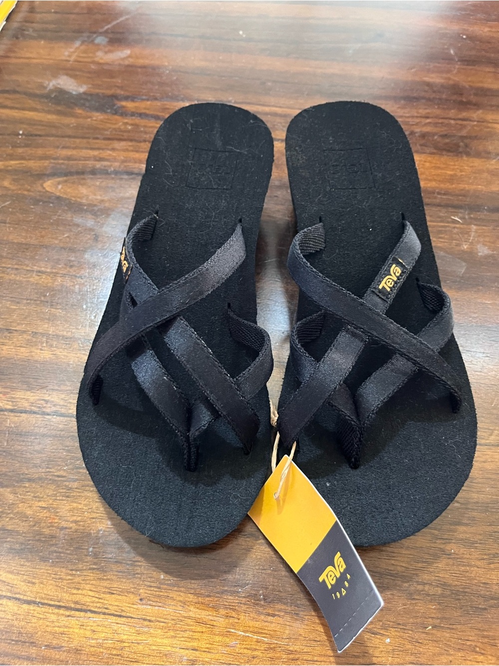 Teva Women's Black Crisscross Strap Sandals